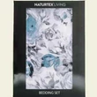 Kép 2/2 - blue-rose-viragos-pamutszaten-agynemuhuzat-02