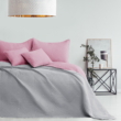 Kép 3/4 - Rózsaszín steppelt kétoldalas ágytakaró franciaágyra (200x220) 