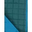 Türkiz kék kétoldalas steppelt ágytakaró mintája