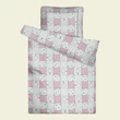 Kép 1/2 - rozsaszin-patchwork-steppelt-ovis-paplan-parna-szett