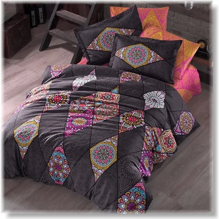Marrakesh pink pamutszatén ágyneműhuzat