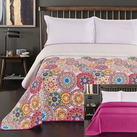 mandala kétoldalas steppelt ágytakaró