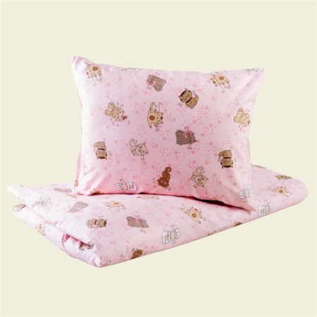 Rózsaszín cicás ovis  ágynemű